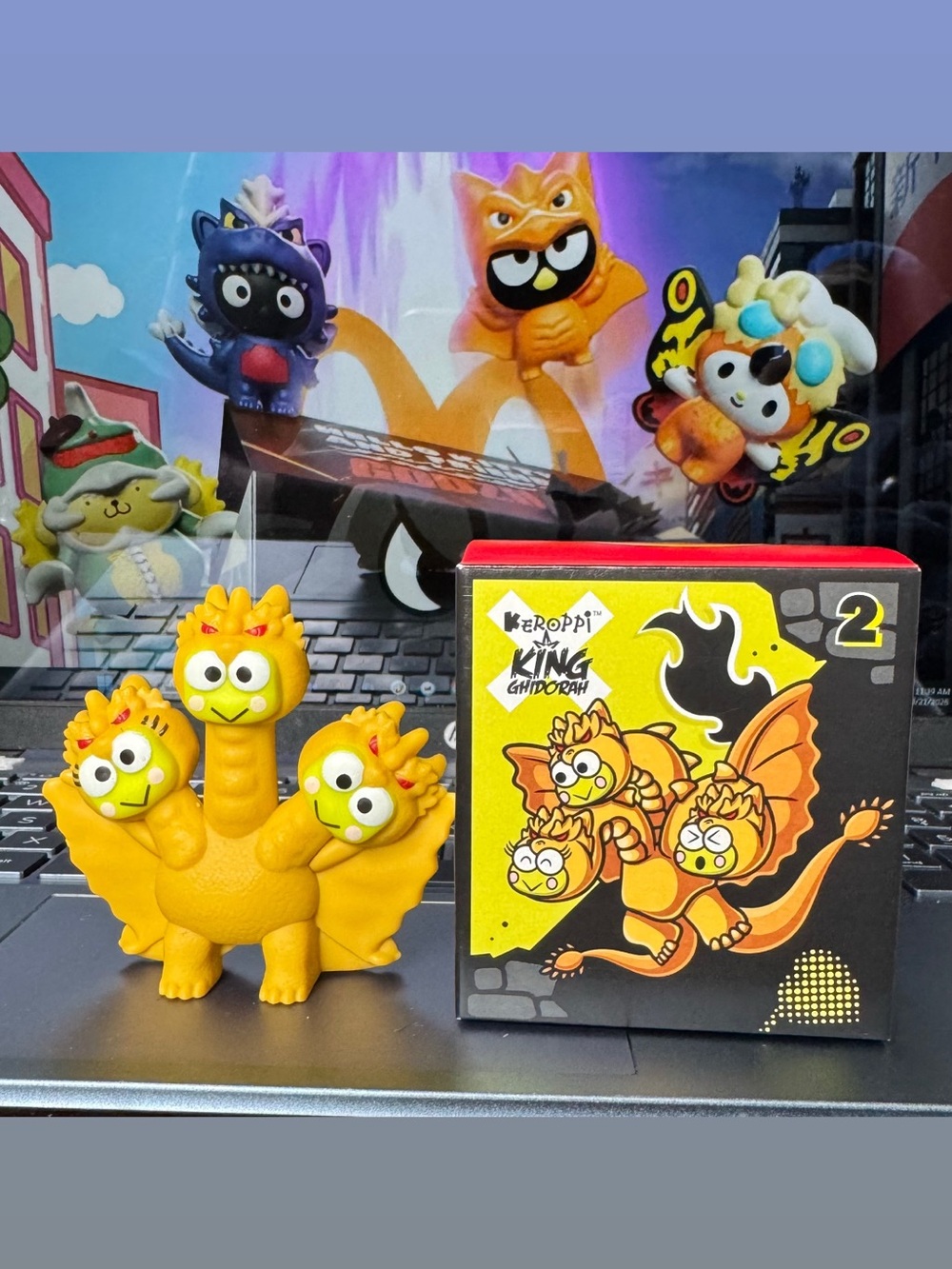 McDonald’s Hello Kitty x Godzilla Keroppi King Ghidorah Happy Meal Toy – NEW